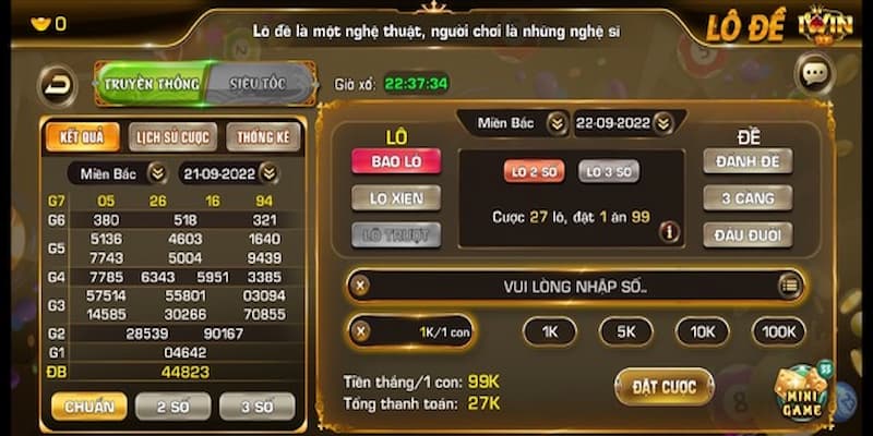 Hướng dẫn cách chơi lô đề tại Iwin chi